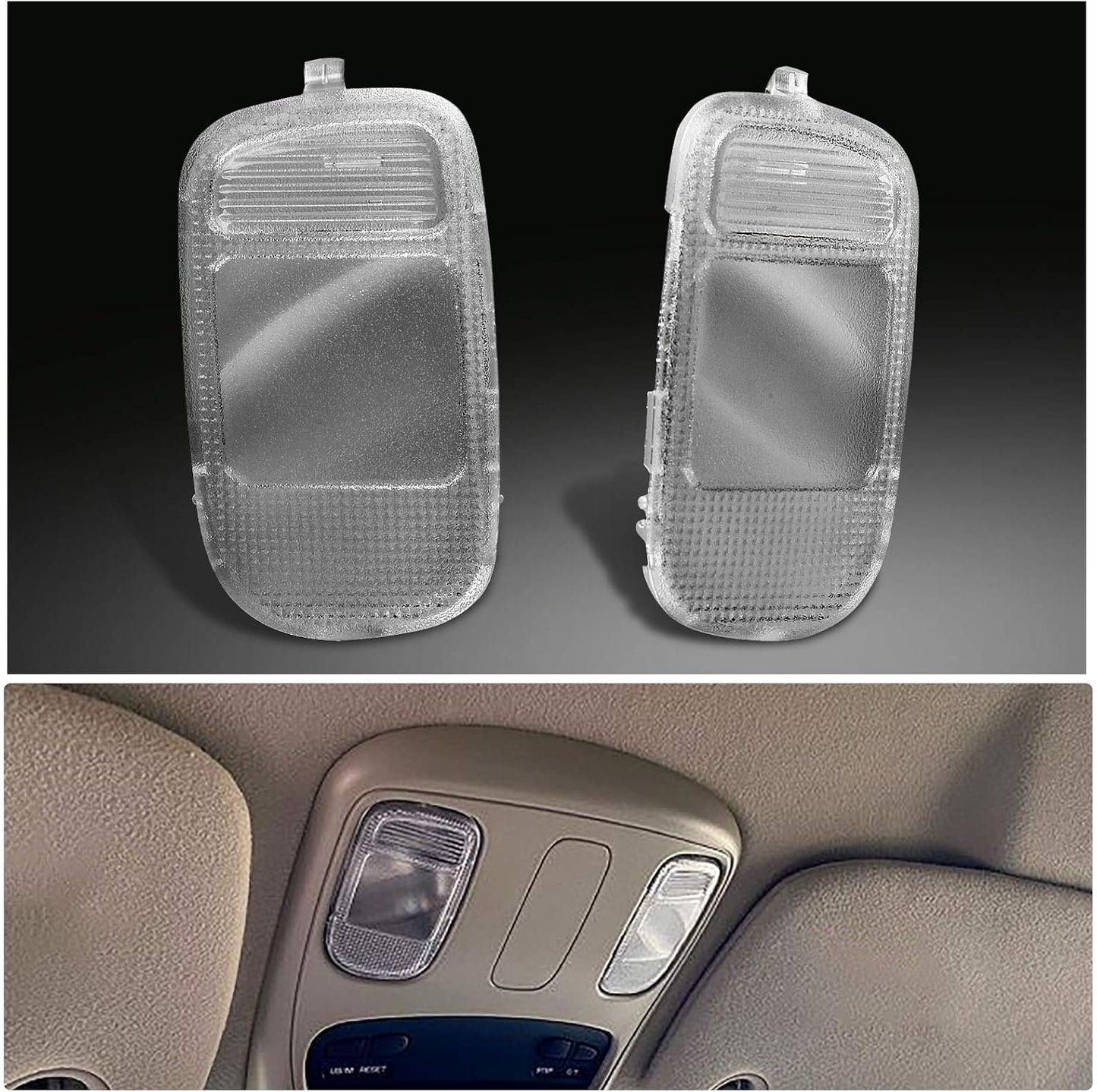 Cubierta lente lámpara lectura consola Dodge Ram 02-09