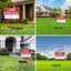 3 Carteles 18x24pulg Plástico Corrugado Rojo y Blanco