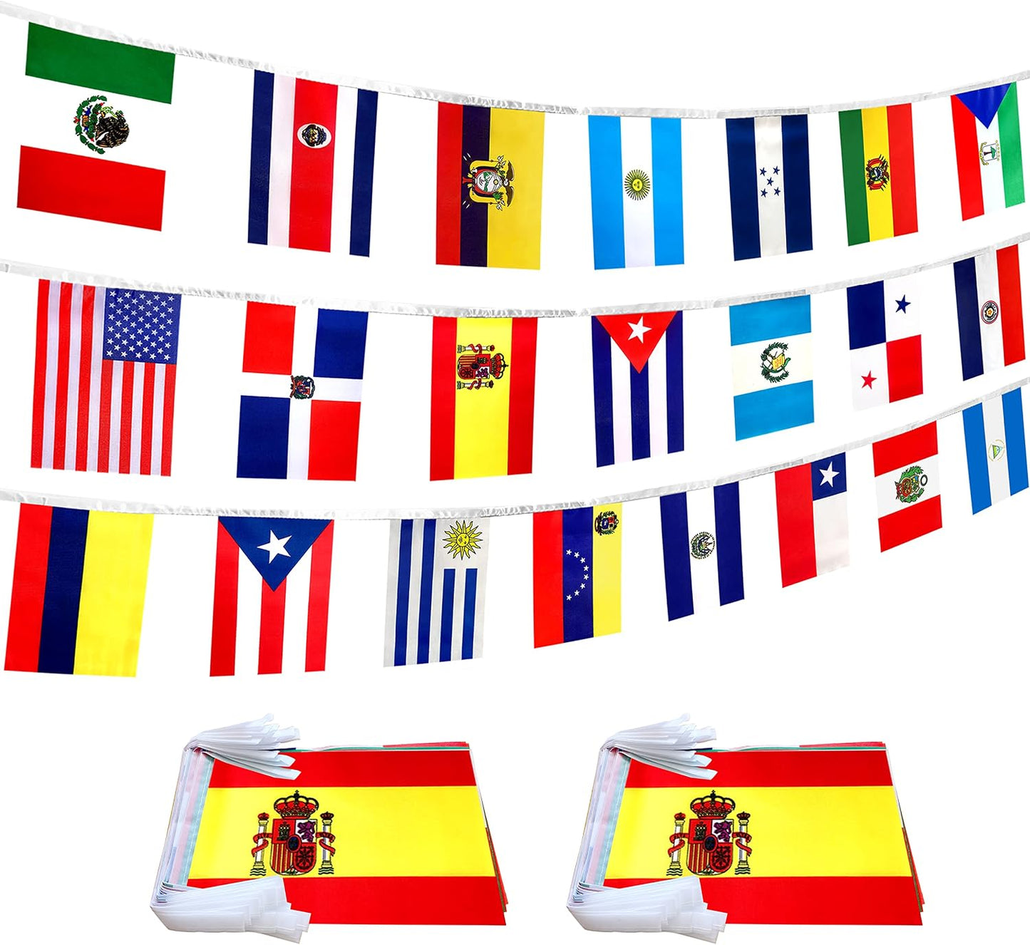 Set 22 Banderas Países Hispanohablantes 60ft