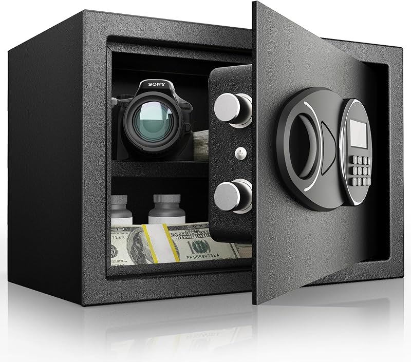 Caja fuerte digital acero 1.6 pies cúbicos con puerto carga