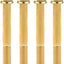 Tornillos brida titanio M10x3.15pulg paso 0.049pulg dorado 4 pzas