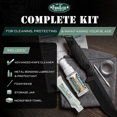 Kit limpieza cuchillos lubricante metal no tóxico