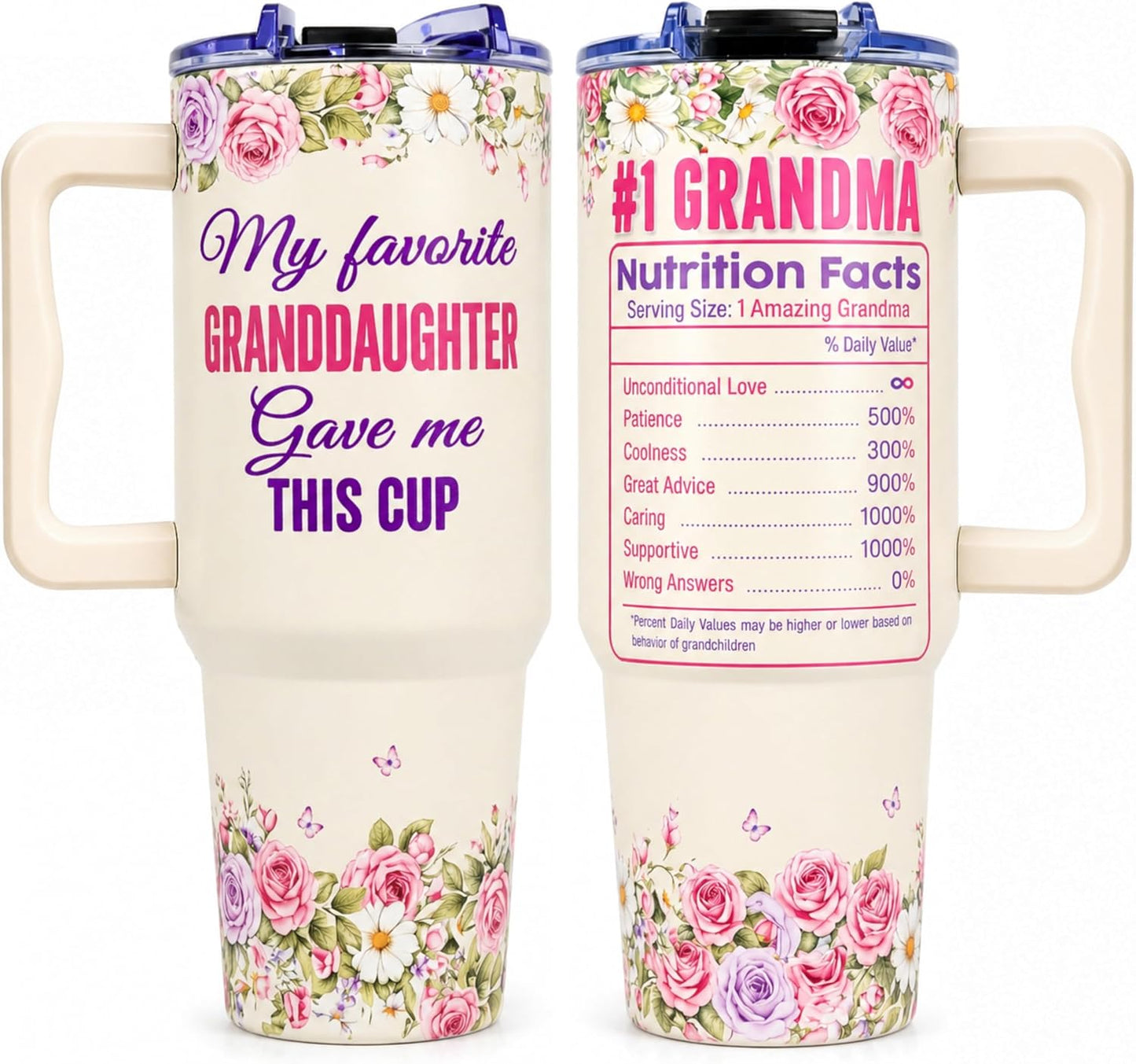 Vaso viaje 40oz regalo día madre abuela Nana Mimi Gigi