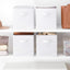 Cubos plegables 10.5x10.5x11" color blanco set 4