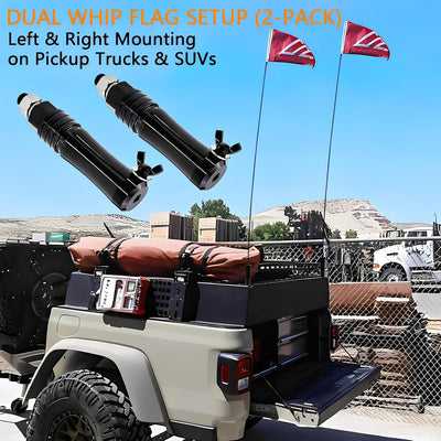 Soporte bandera rápida SUV camioneta 1/4 5/16"