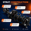 Amortiguadores traseros helicoidal para Honda Civic set 2