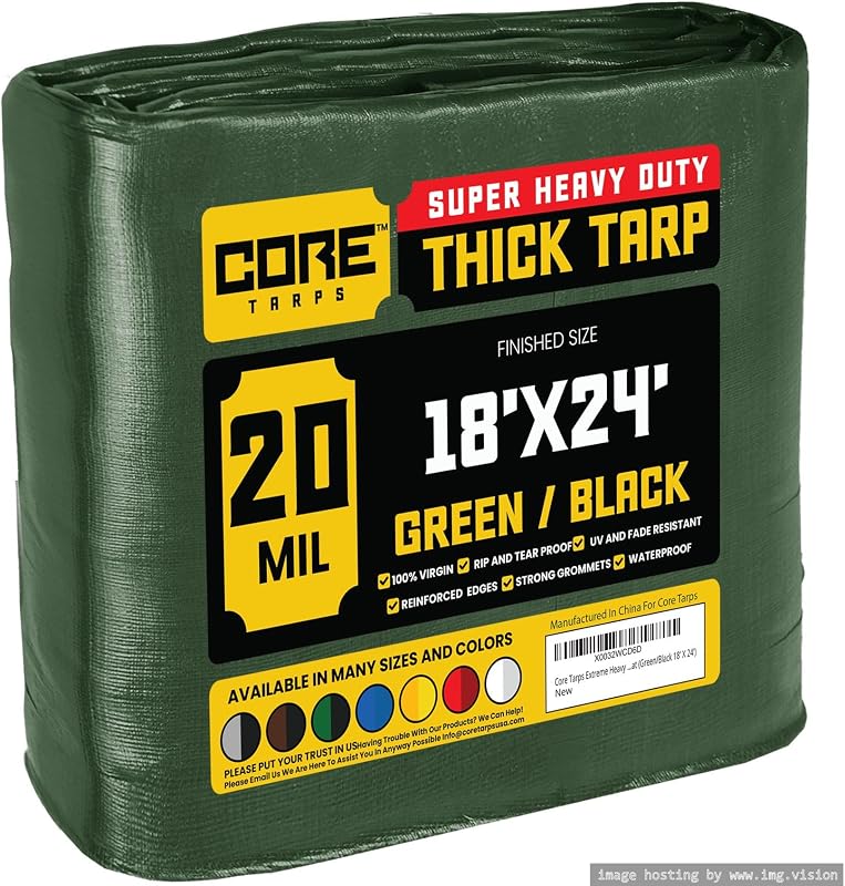 Lona polietileno 18x24ft resistente UV impermeable