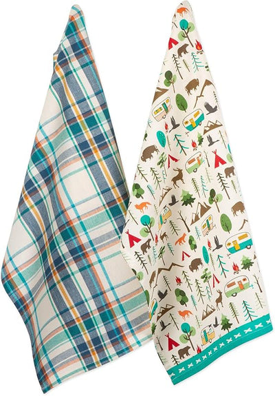 Juego 2 Pzas Toallas Cocina Happy Camper