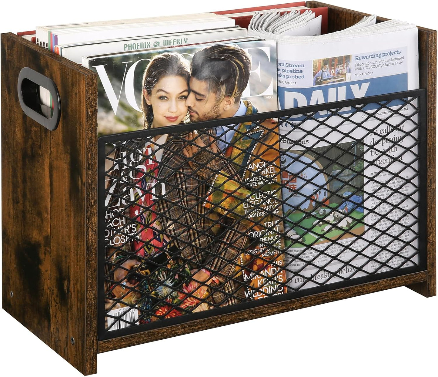 Soporte revistas estilo granja para oficina y escritorio