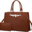 Bolsa de mano cuero para laptop 15.6 pulg color marrón