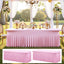 2 Manteles Elastano Rosa Bebé 8ft Falda Volante Mesa