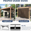 Vela sombrilla 12x12pulg malla resistente para patio