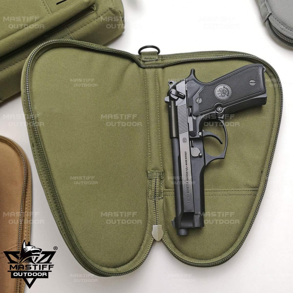 Bolsa acolchada gris para caza deportes