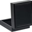 Caja gemelos piel sintética 3 Uds color negro