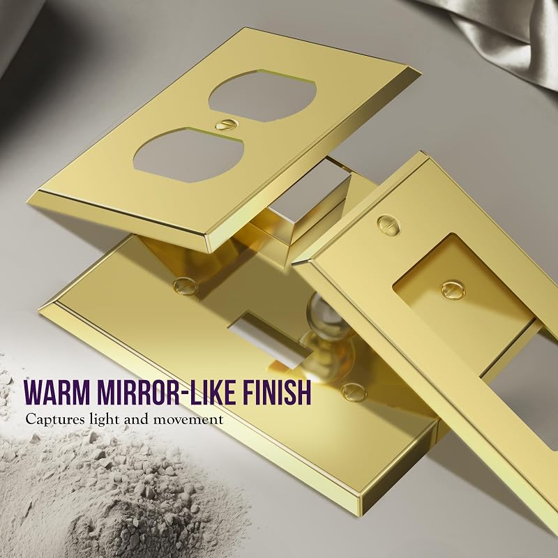 Placa decorativa pared acero inox 201 4.5x2.76" set 5