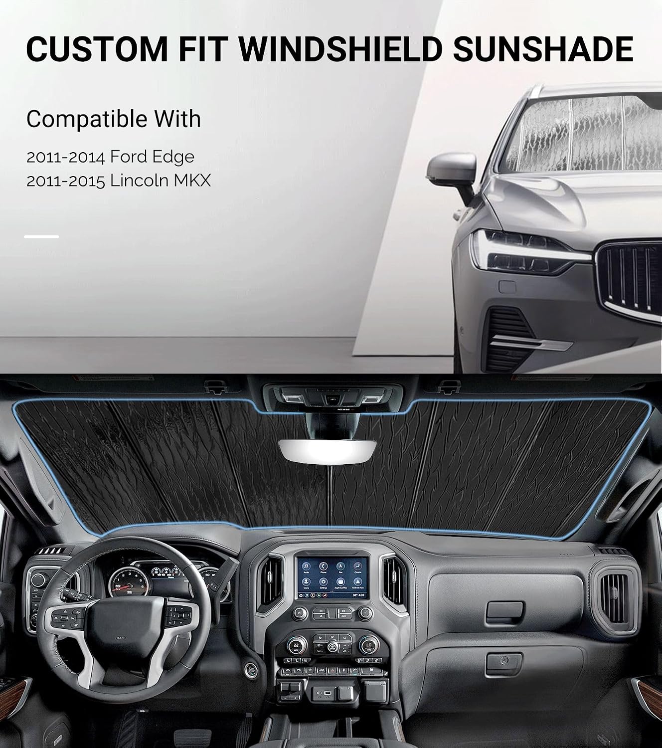 Protección solar parabrisas Ford Edge 11-14 Lincoln MKX