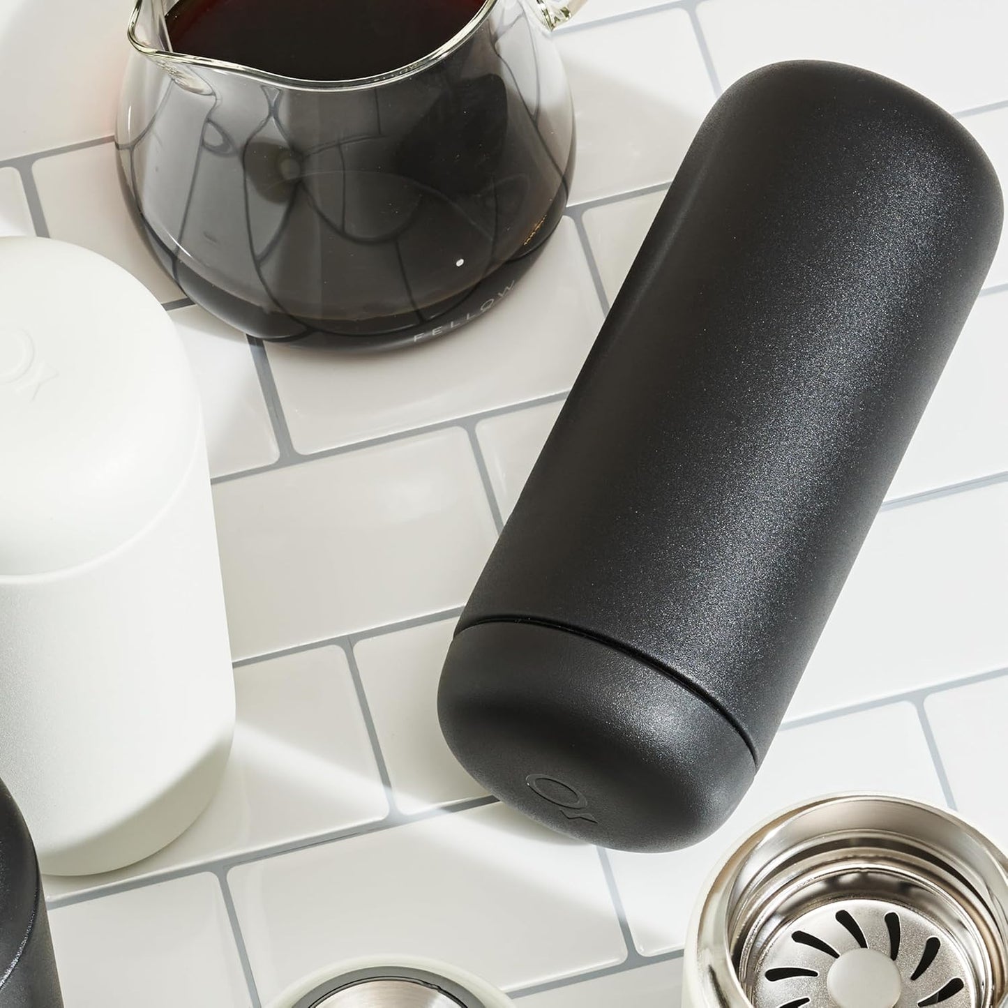 Taza térmica acero inox revestimiento cerámica 12h caliente