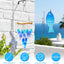 Campanillas vidrio decoración jardín exterior