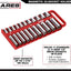 Soporte magnético rojo para llaves 1/2" 11 enchufes