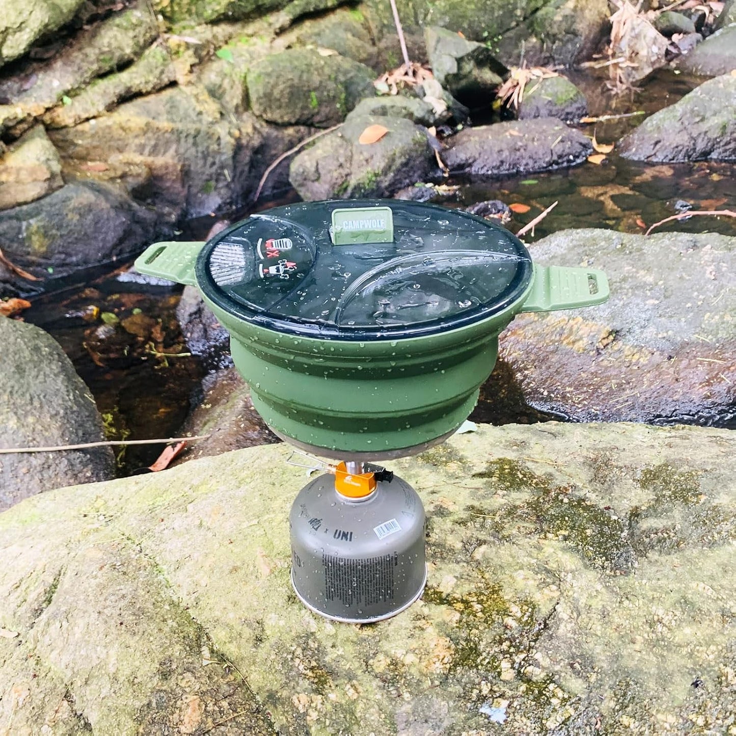 Olla plegable 2.5L para cocina al aire libre