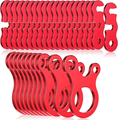 30 Pzas Ajustador Cuerda Aluminio Camping Senderismo