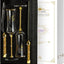 Set cuchillo servidor pastel boda con copas mr y champagne