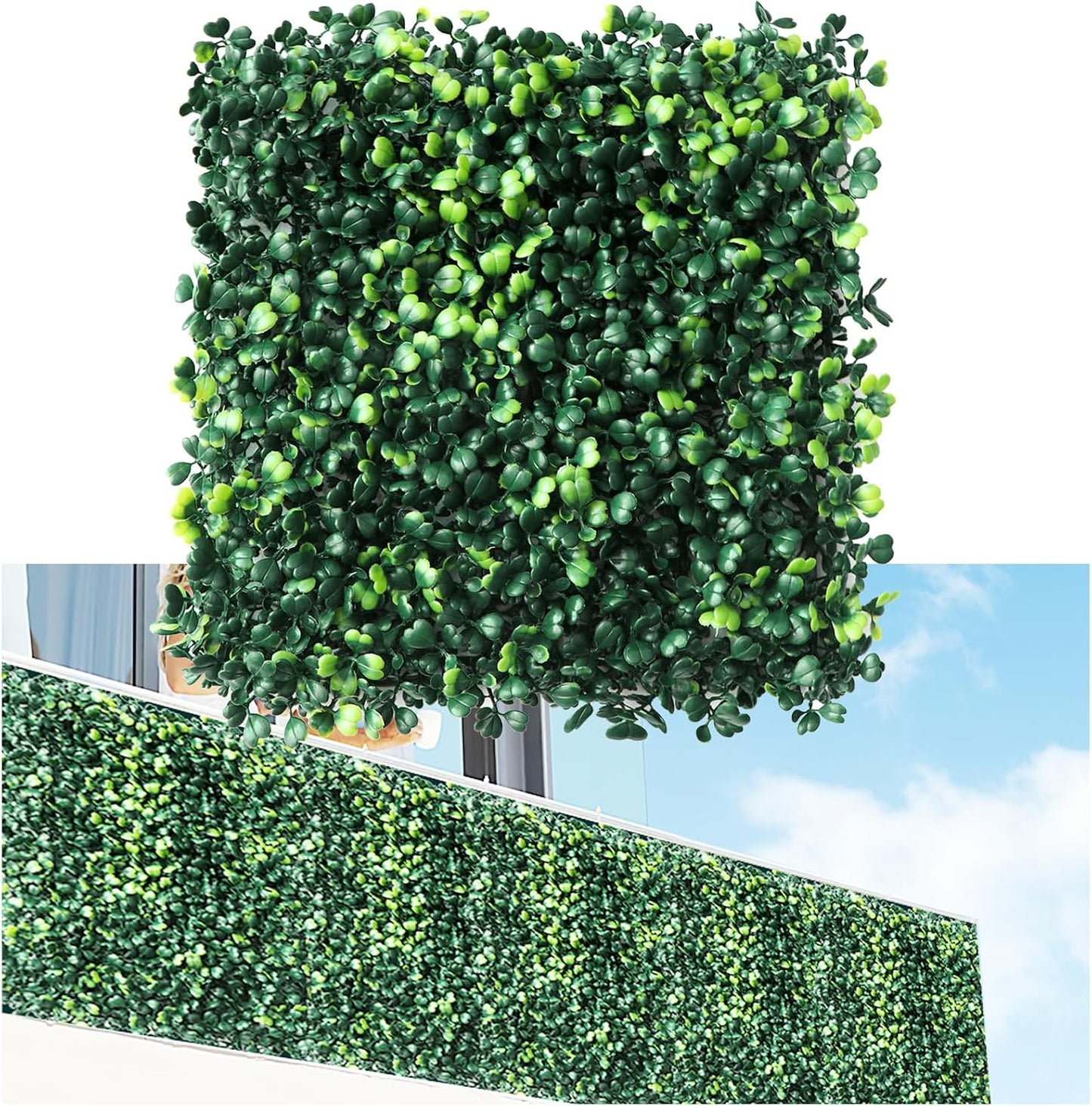 Paneles pared césped artificial 10x10pulg interiores exteriores