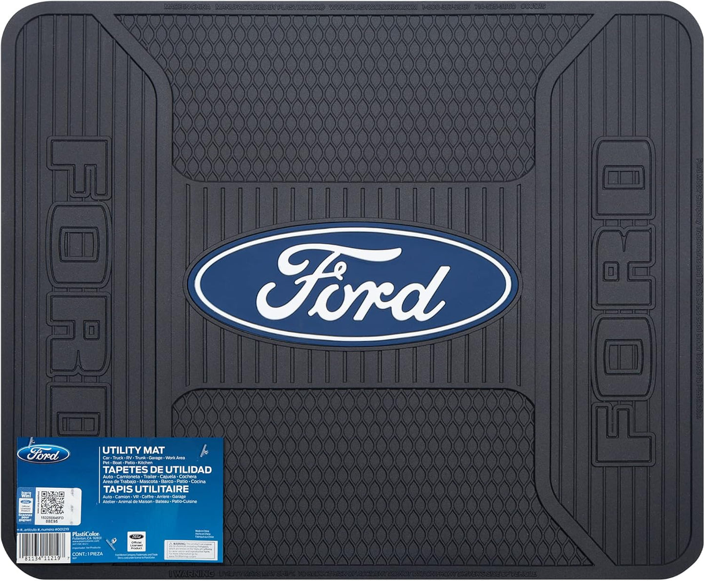 Alfombras traseras ovaladas azules comp Ford set 2