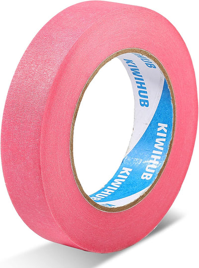 Cinta pintor rosa 1x60yd adhesiva retirada facil 14 dias