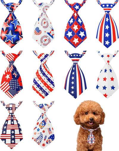 Corbatas ajustables para perros y gatos 4 de Julio patrióticas