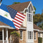 Bandera Nicaragua 3x5ft 150D doble cara con grommets latón