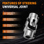 Junta eje universal 5/8-36 spline x 3/4 dd cromado 3.268pulg
