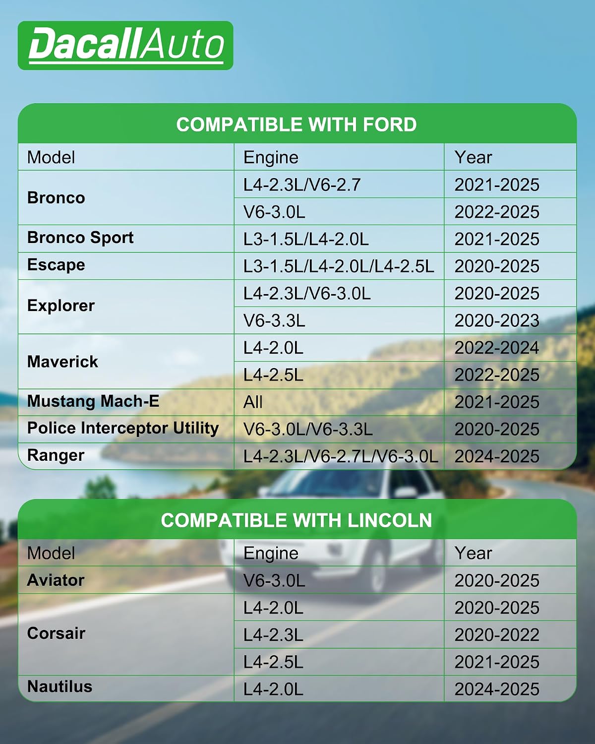 2 Filtros Aire Cabina Carbón Activo Ford Escape 20-25