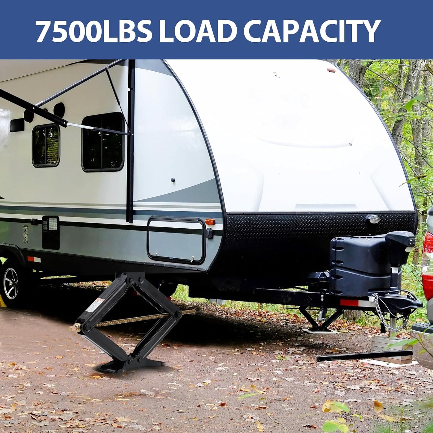 Gato tijera para camper auto 4-30" 7500lbs servicio pesado