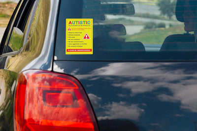 Adhesivo conciencia autismo 3.75x5 ventanas vehiculos
