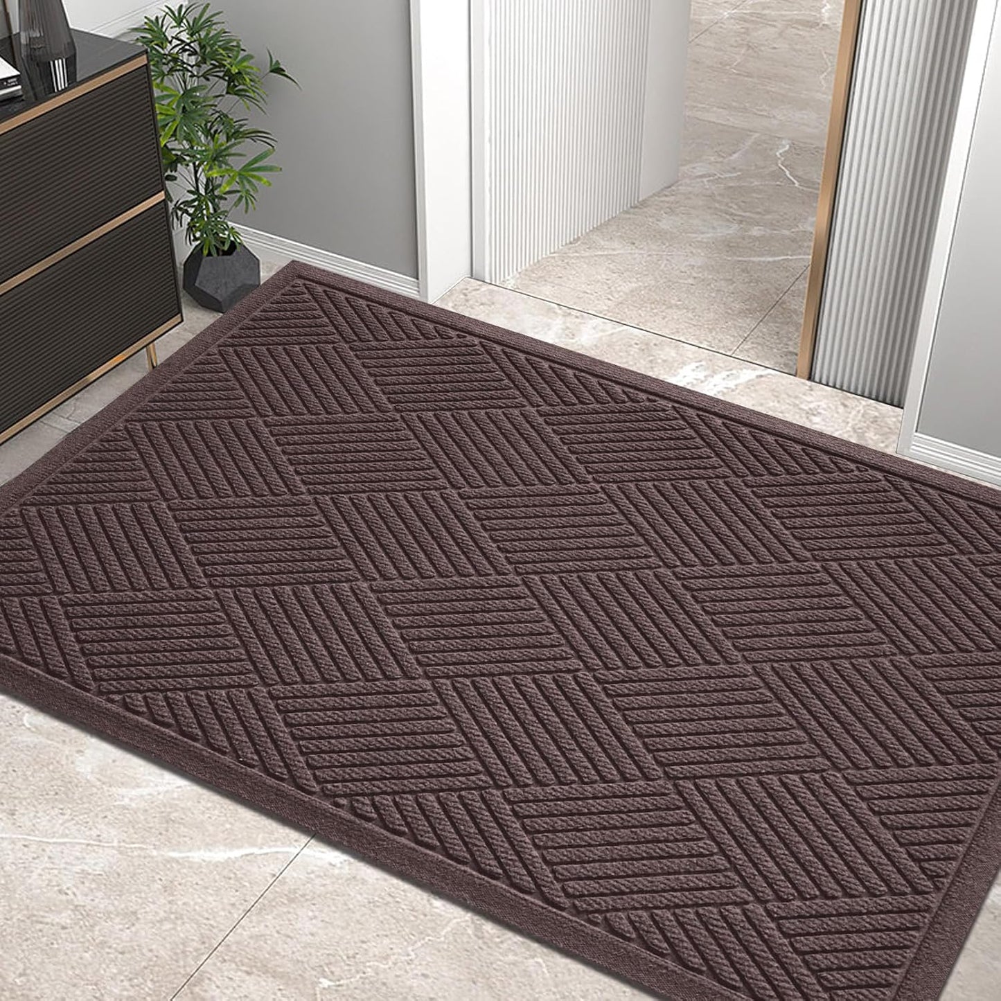 Alfombra puerta resistente a manchas y barro
