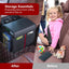 Organiz. asiento coche cuero PU para adultos y niños negro