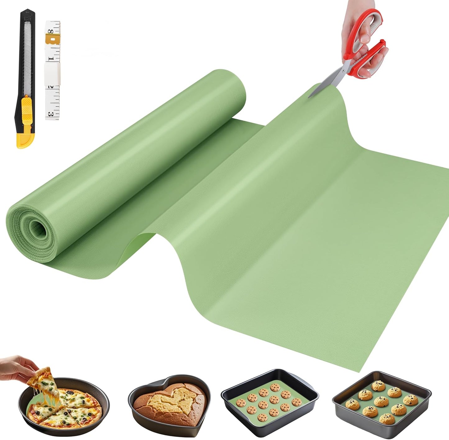 Esterilla silicona antiadherente 16pulg x 6ft reutiliz.