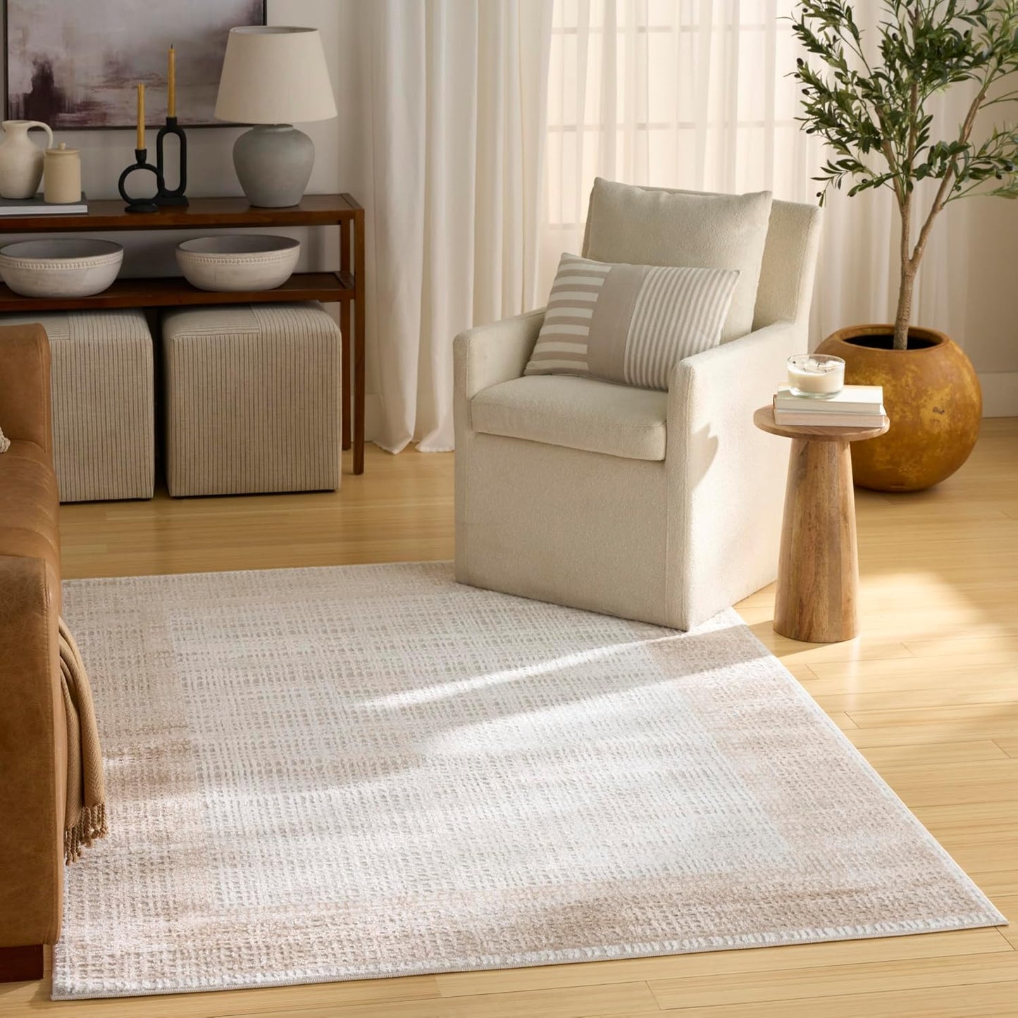 Alfombra 4x6ft fácil de limpiar para dormitorio y sala