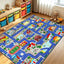 Alfombra set niños 5x6'6' antiderrap mapa carretera