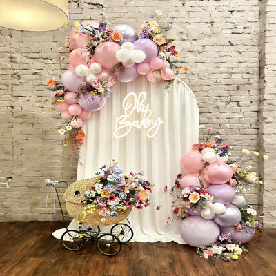Letrero neón Oh Baby LED para baby shower decoración pared