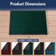 Alfombra entrada cepillo 3x4" absorbente resistente