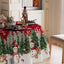 Mantel redondo navideño con muñeco de nieve 60x60 lavable