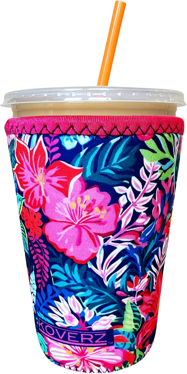 Funda neopreno café helado 24oz lavable reutilizable