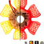 Filtro aire hexágono color ámbar/rojo luz LED 54uds