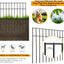 Valla para perros y conejos metal 15 pzas 24x15pulg