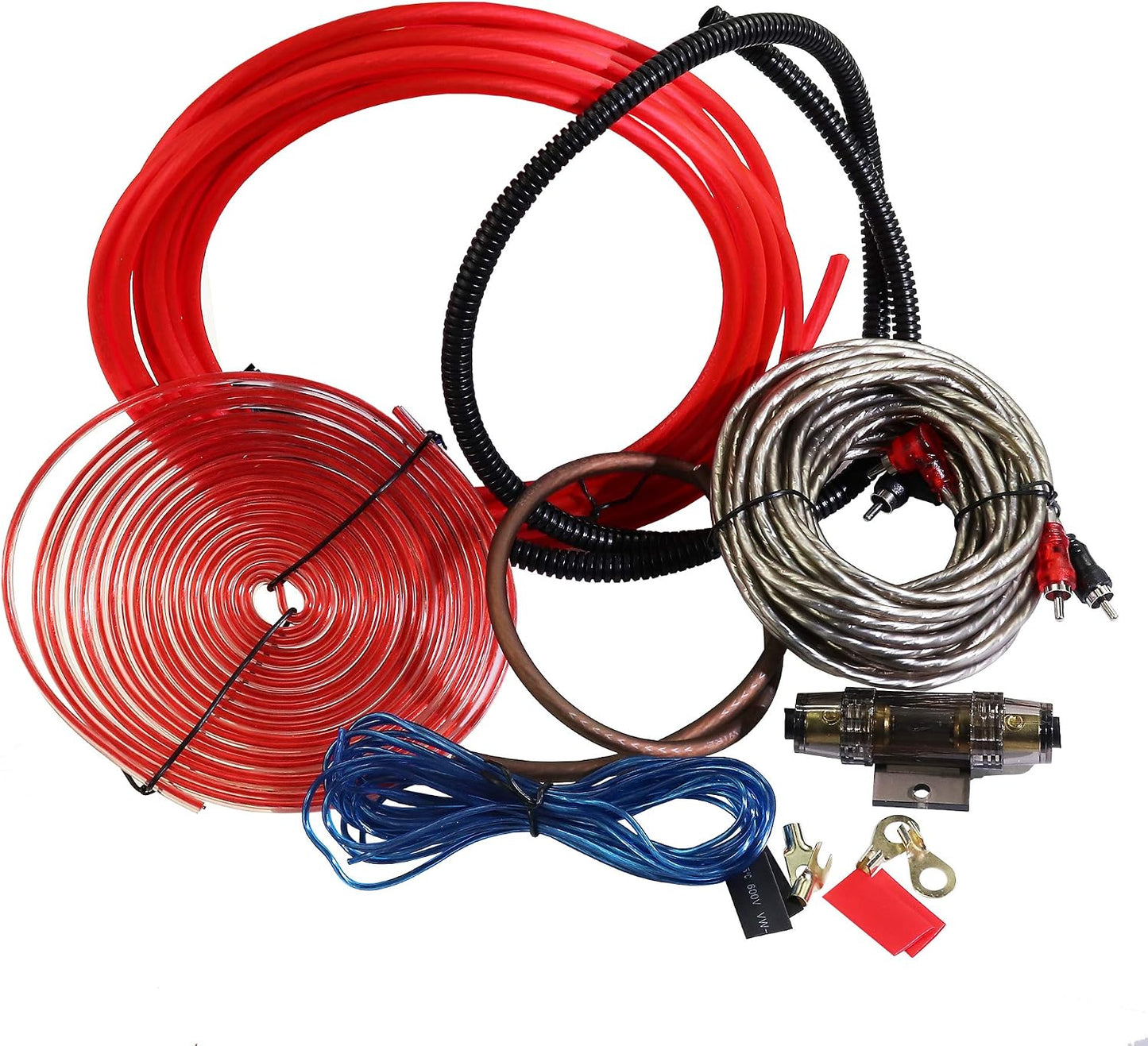 Kit cableado 8-800W 60A AGU 17pies cables RCA altavoces