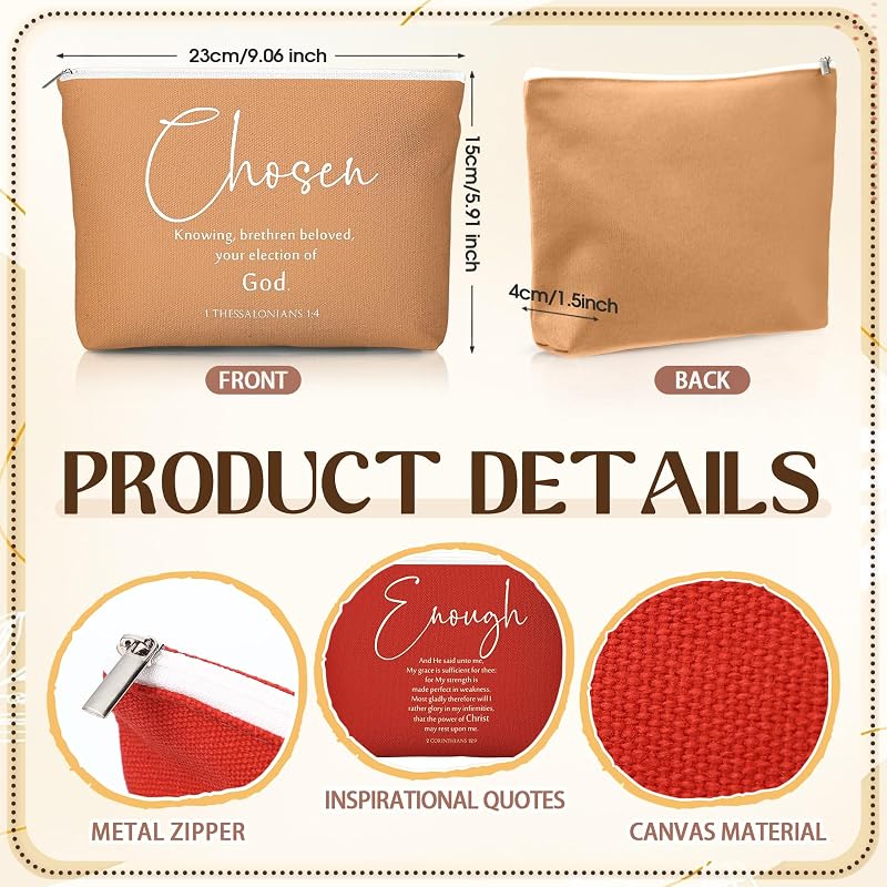 Set 10 regalos cristianos mujer bolsas maquillaje espejo
