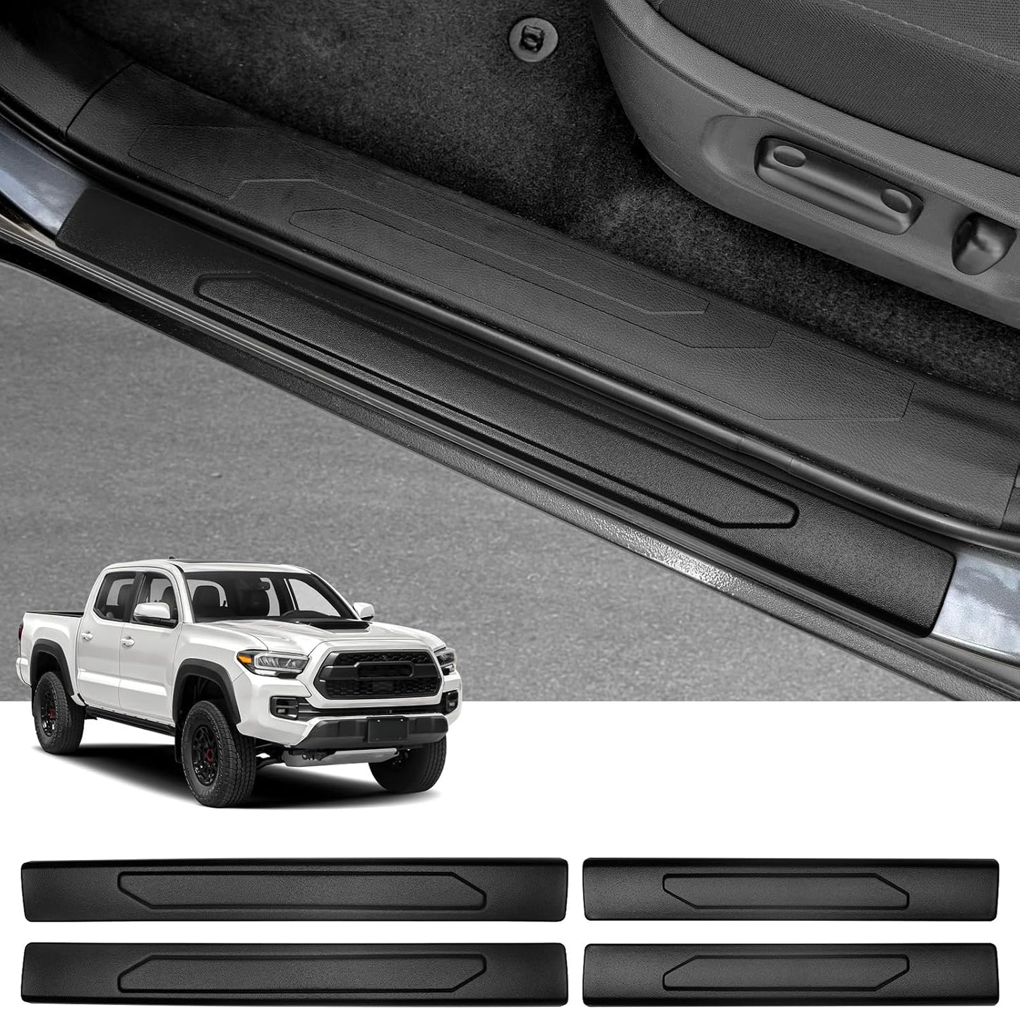 4 Pzas Protector Umbral Puerta ABS Toyota Tacoma