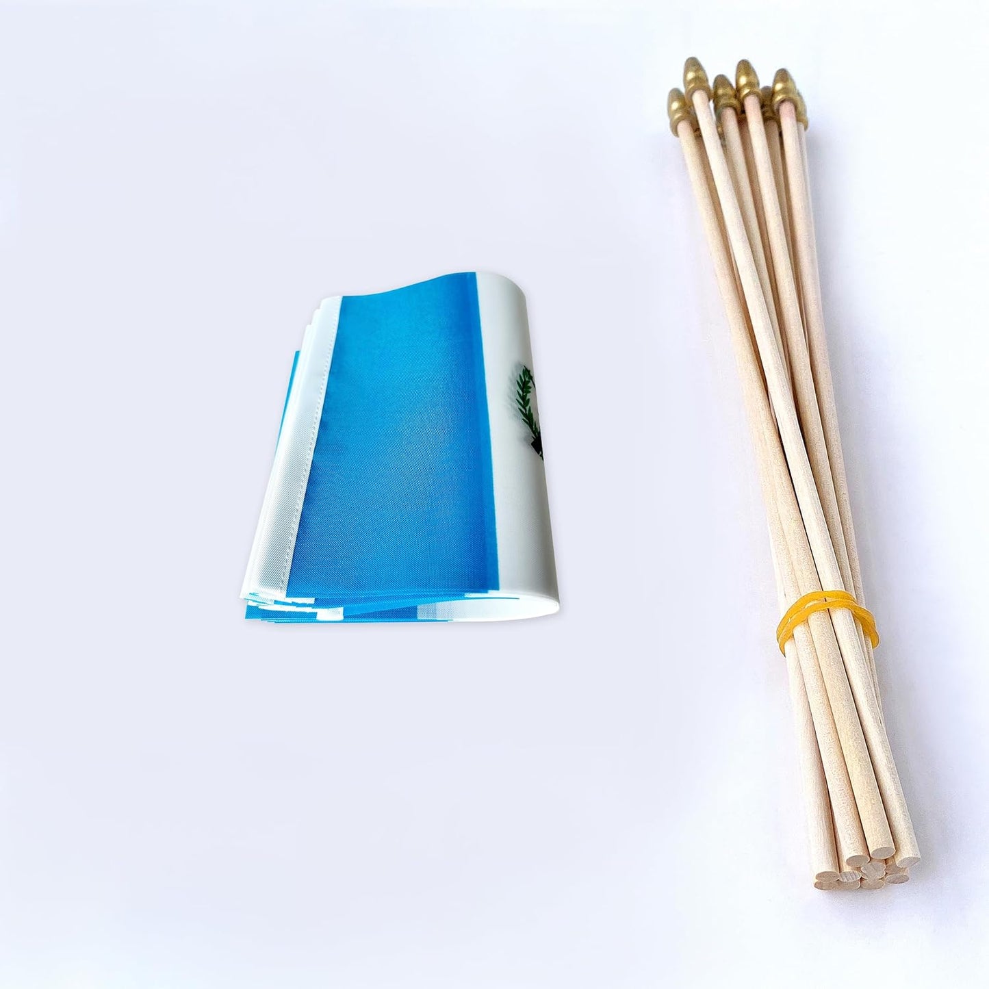 Banderas mano Guatemala 5x8" pack 12